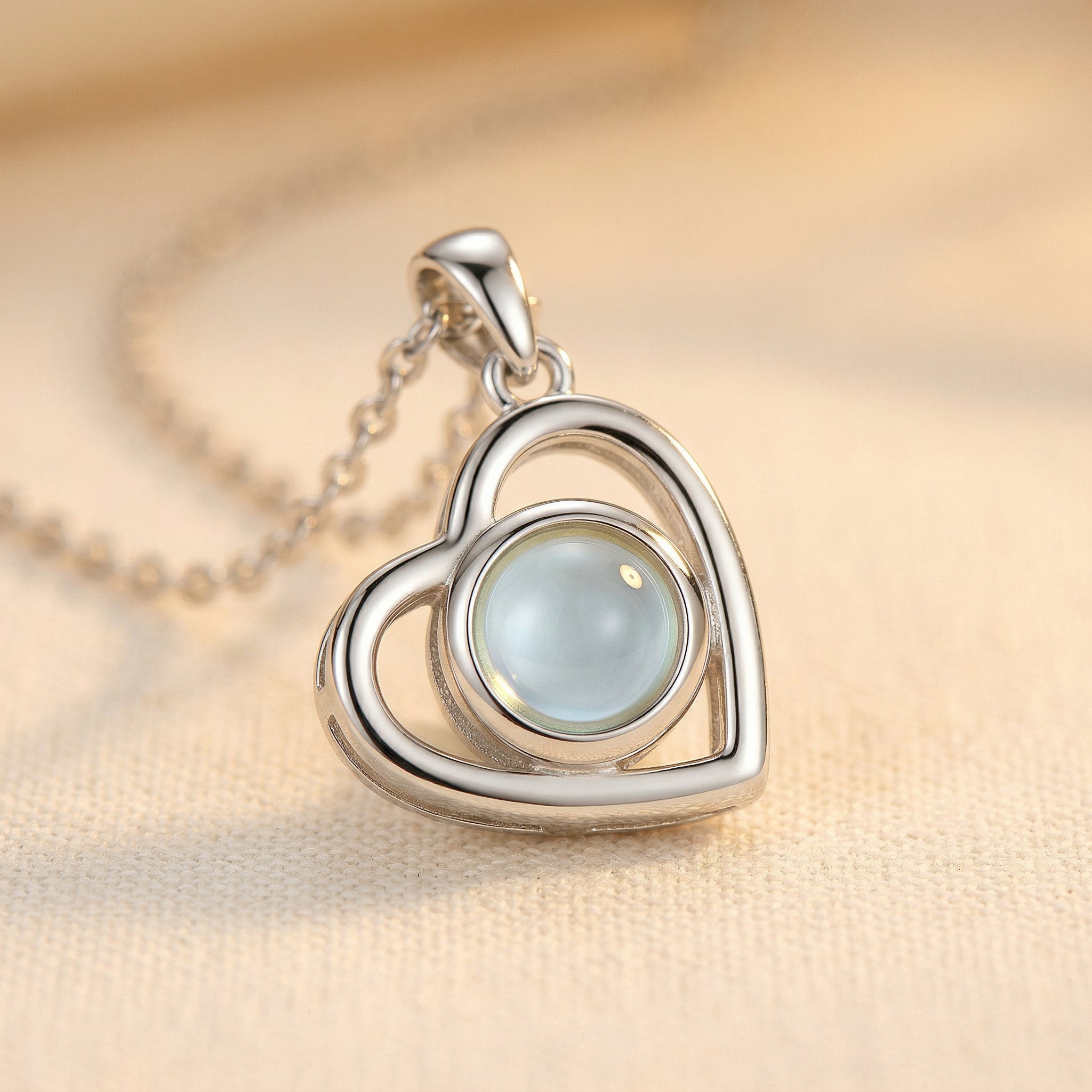 Collar con Foto Dentro "Corazón Eterno"