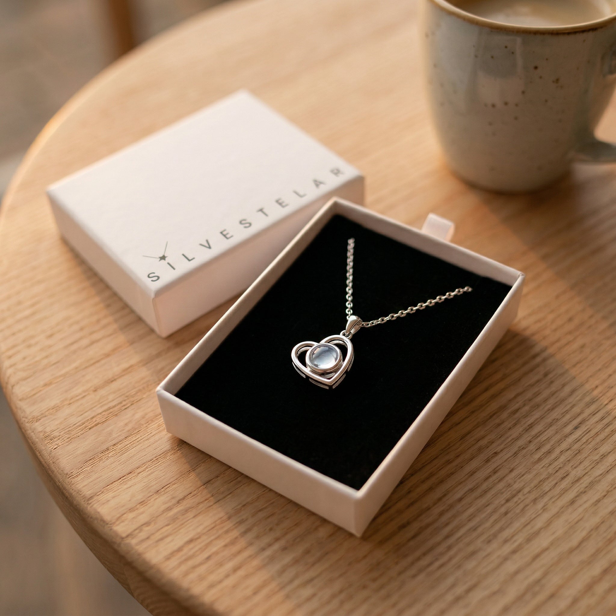 Collar con Foto Dentro "Corazón Eterno"