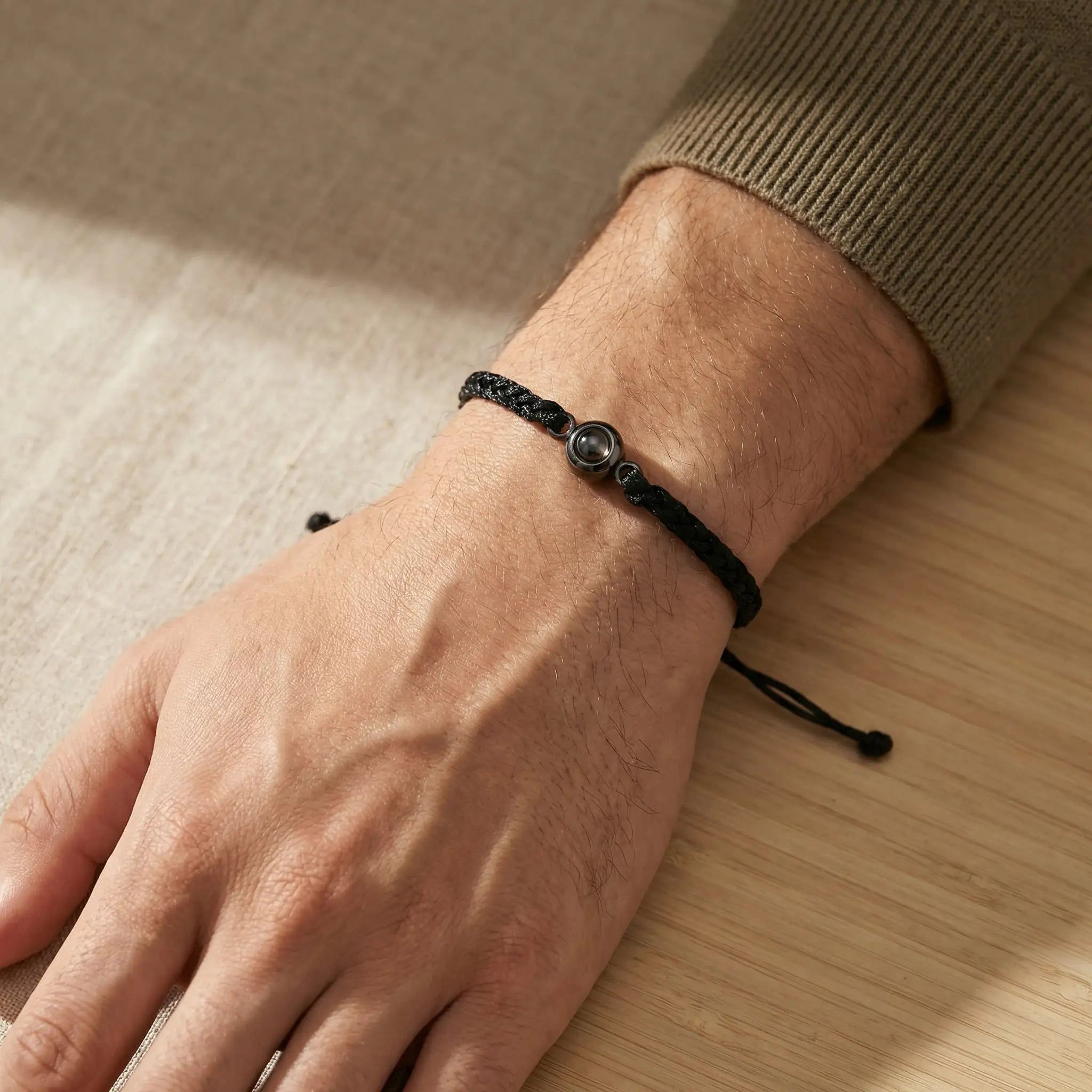 pulsera ajustable con foto dentro