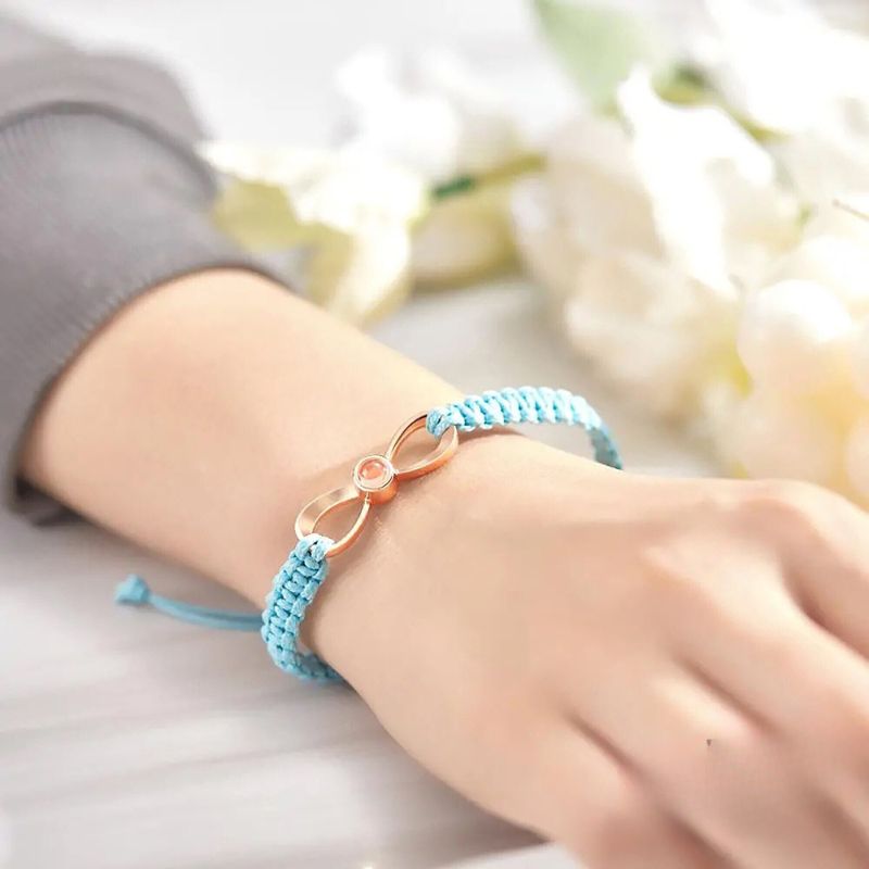 pulsera infinita con foto azul amazon