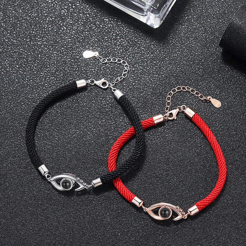 Personalized Projection Bracelet "Blackred"