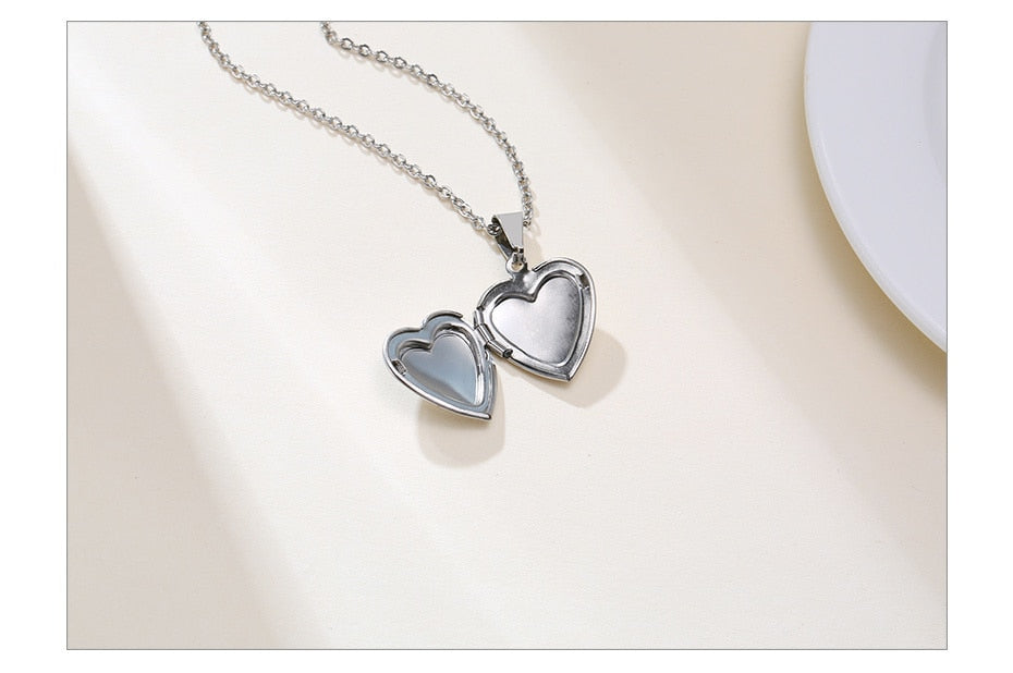 Open heart necklace
