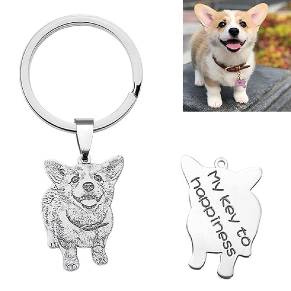 Pet Portrait Keychain